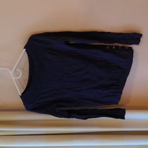 Ann Taylor sweater with button details (plum)